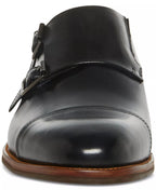 Steve Madden Men's Tilly Double Monk Strap Dress Shoes  Black Size 9