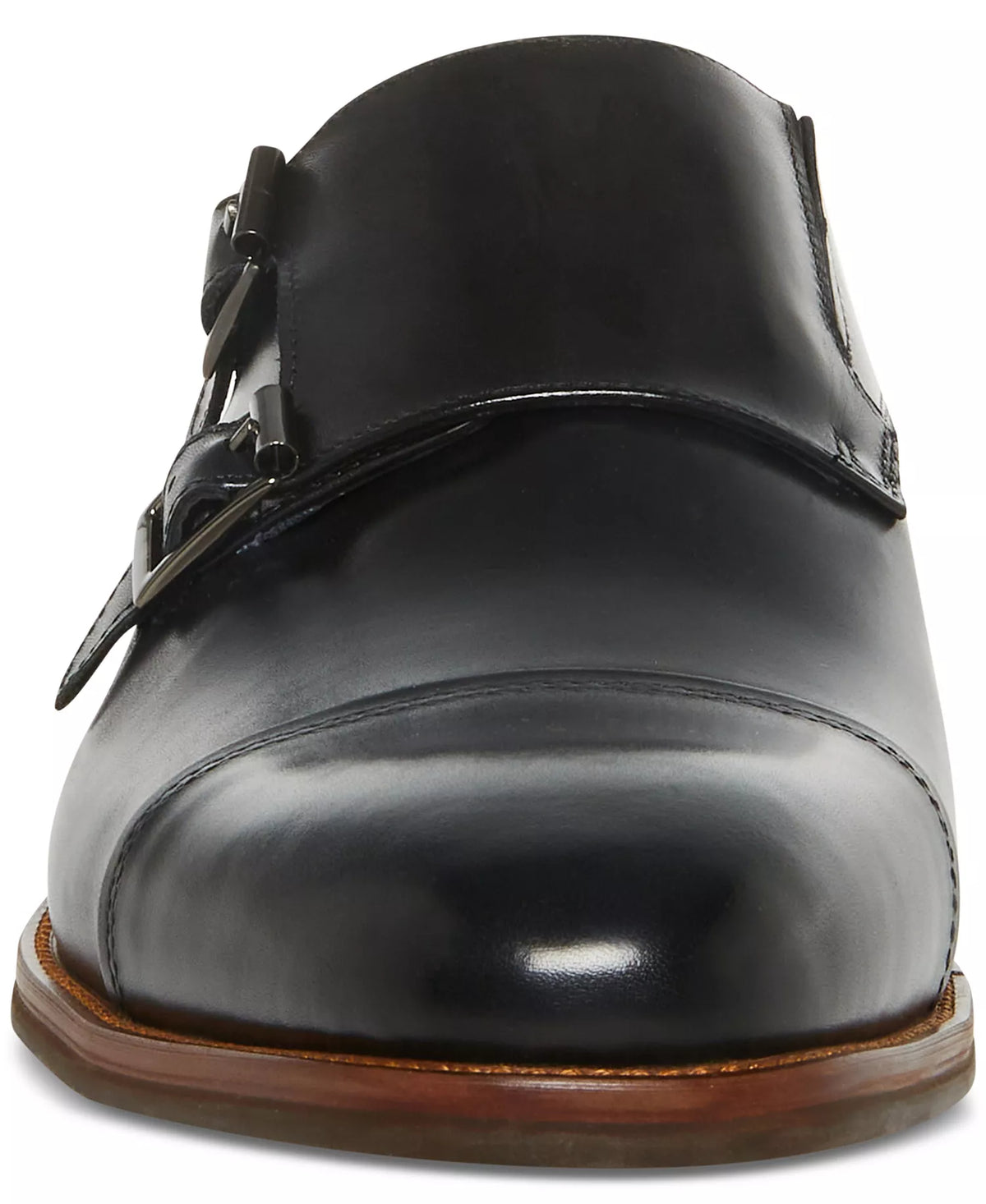Steve Madden Men's Tilly Double Monk Strap Dress Shoes  Black Size 9