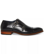 Steve Madden Men's Tilly Double Monk Strap Dress Shoes  Black Size 9