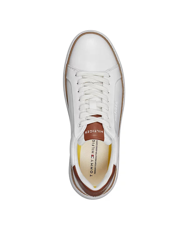 Tommy Hilfiger Men's Hines Lace Up Casual Sneakers  White Size 12
