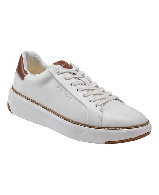 Tommy Hilfiger Men's Hines Lace Up Casual Sneakers  White Size 12
