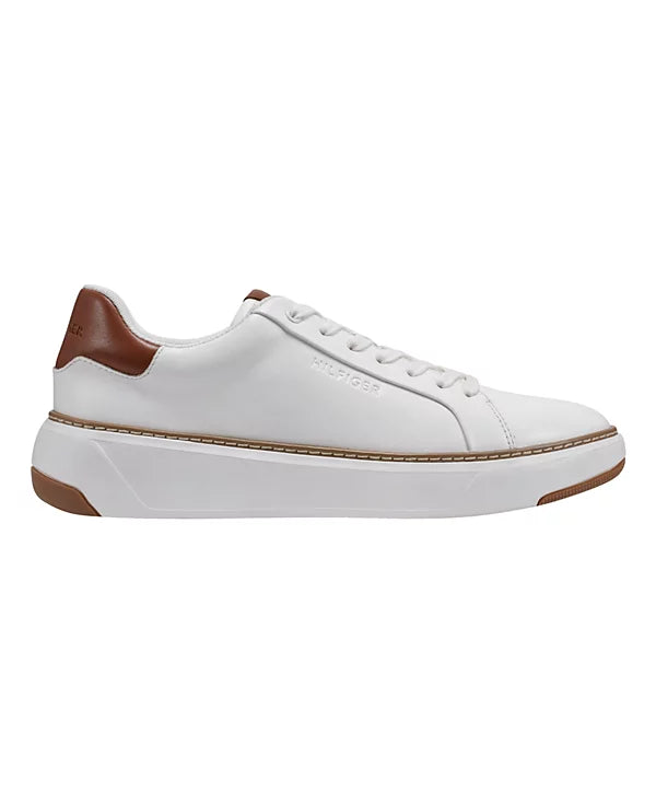 Tommy Hilfiger Men's Hines Lace Up Casual Sneakers  White Size 12