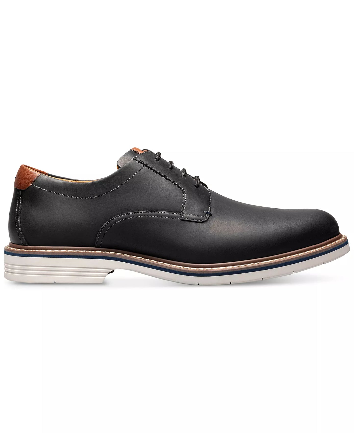 xFlorsheim Men's Norfolk Leather Plain Toe Oxfords  Black Size 9