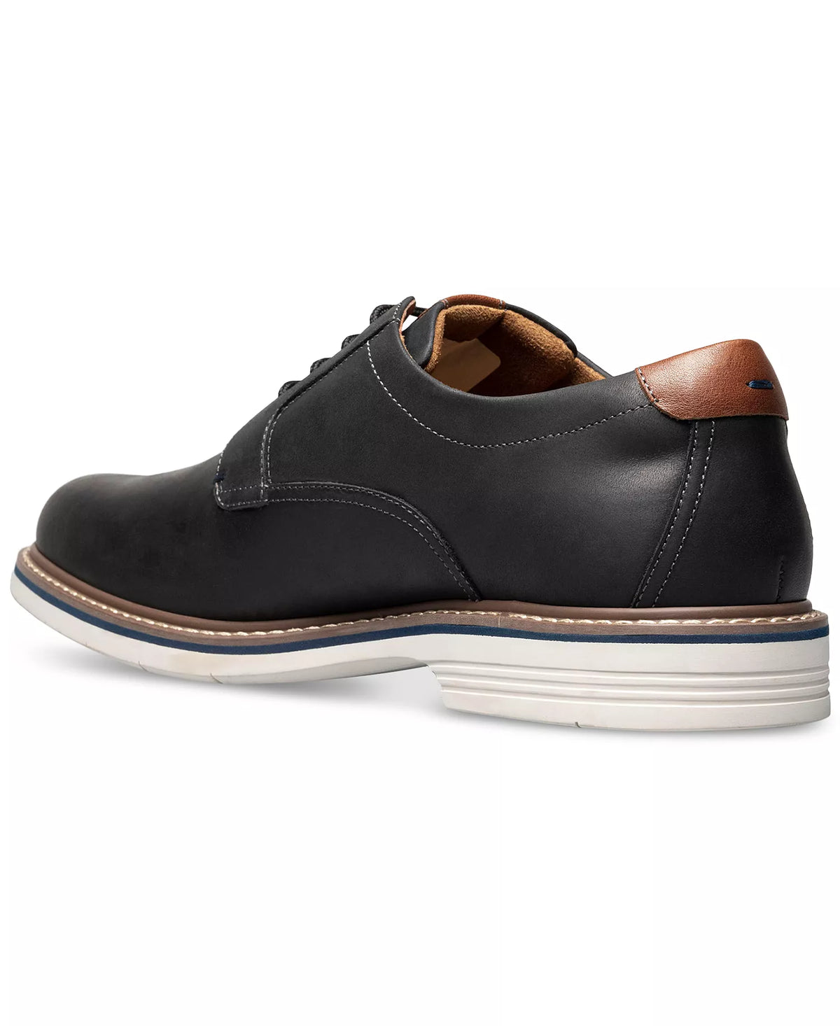 xFlorsheim Men's Norfolk Leather Plain Toe Oxfords  Black Size 9