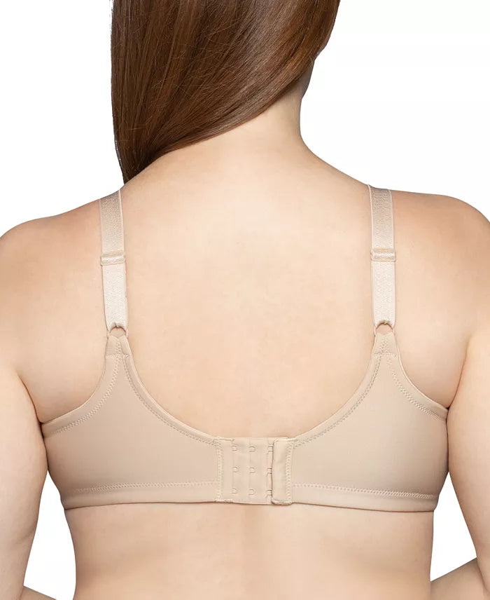 Vanity Fair Full Figure Beauty Back Smoother Underwire Bra  Damask Neutral Nude Size 38D
