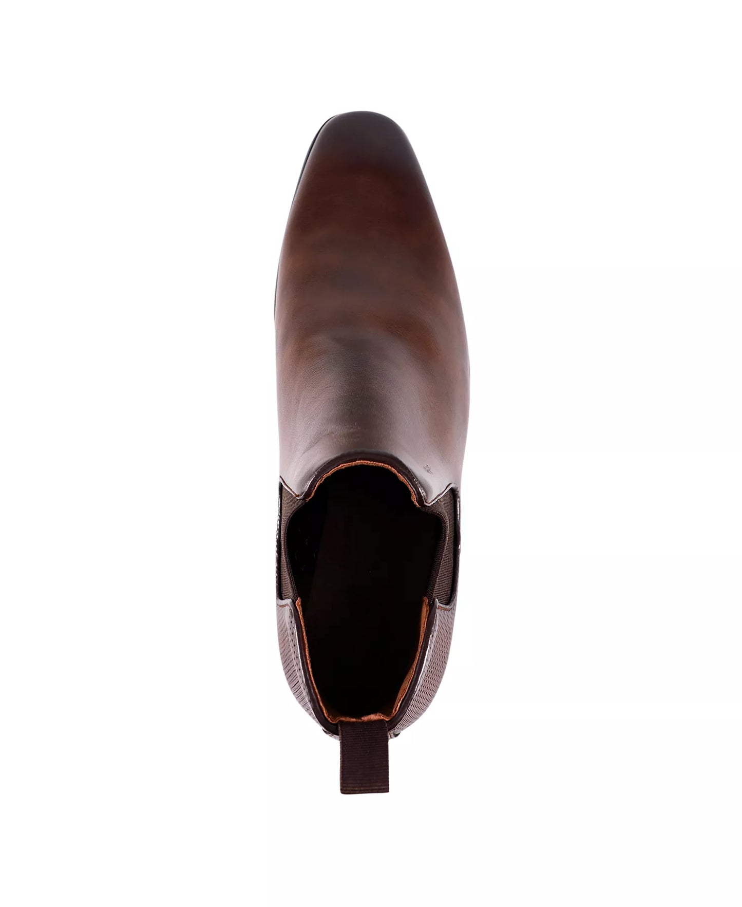 Tommy Hilfiger Men's Sesame  Chelsea Dress Boots  Dark Brown Size 8