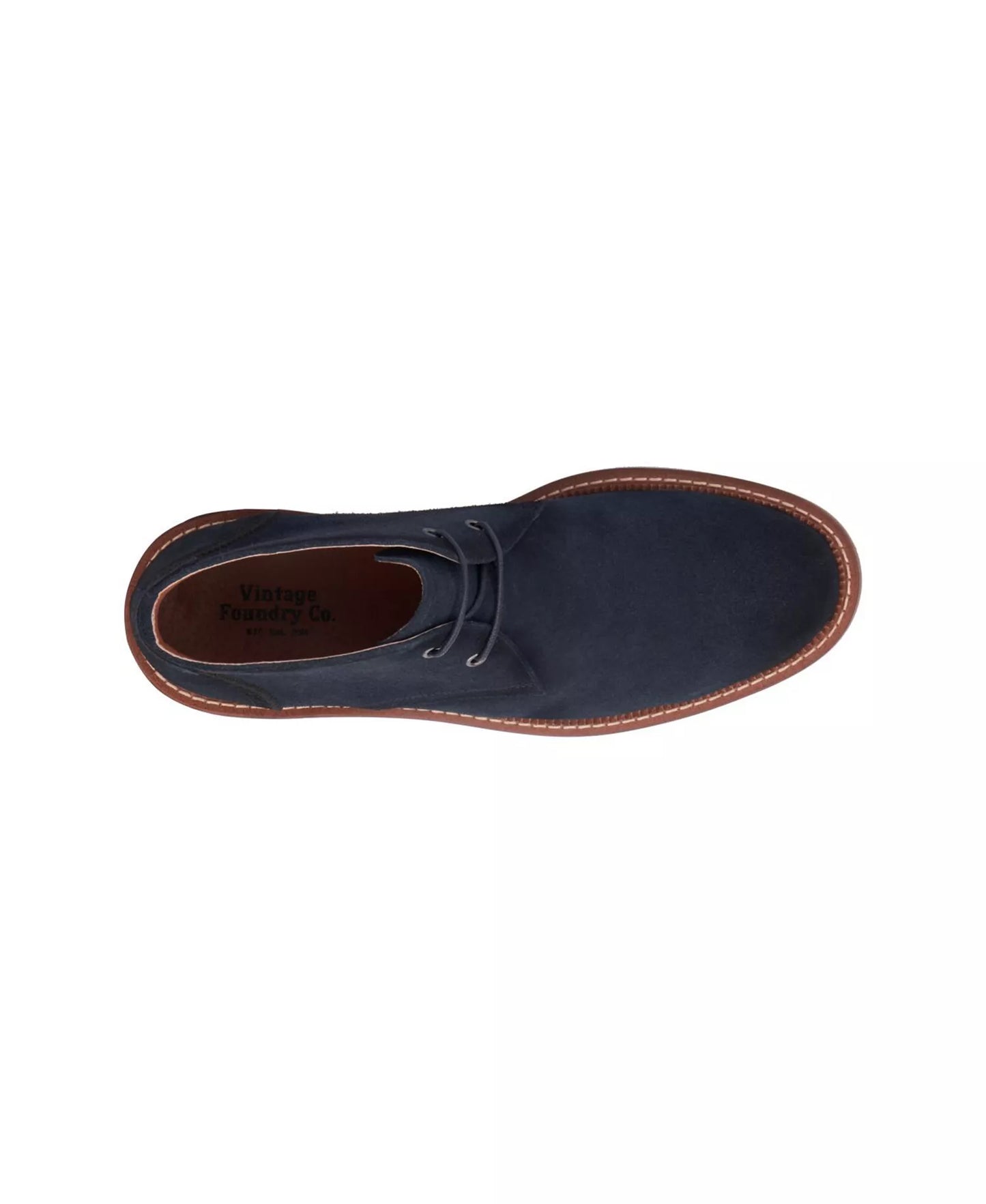 Vintage Foundry Co Men's Milton Suede Chukka Round Toe Boots  Navy Size 10.5