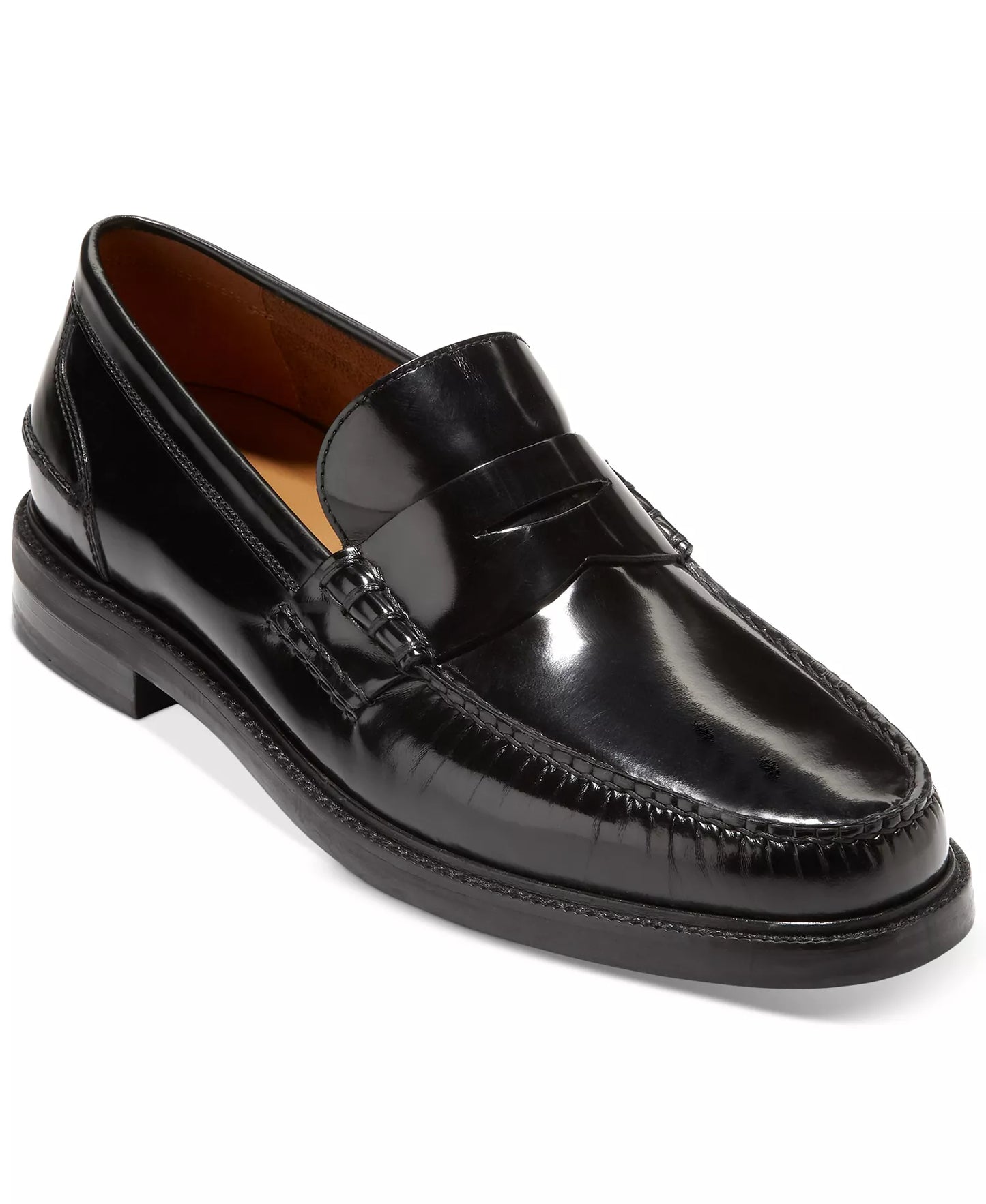 Cole Haan Men's Pinch Prep Penny Loafers  Black Brushoff Size 7.5