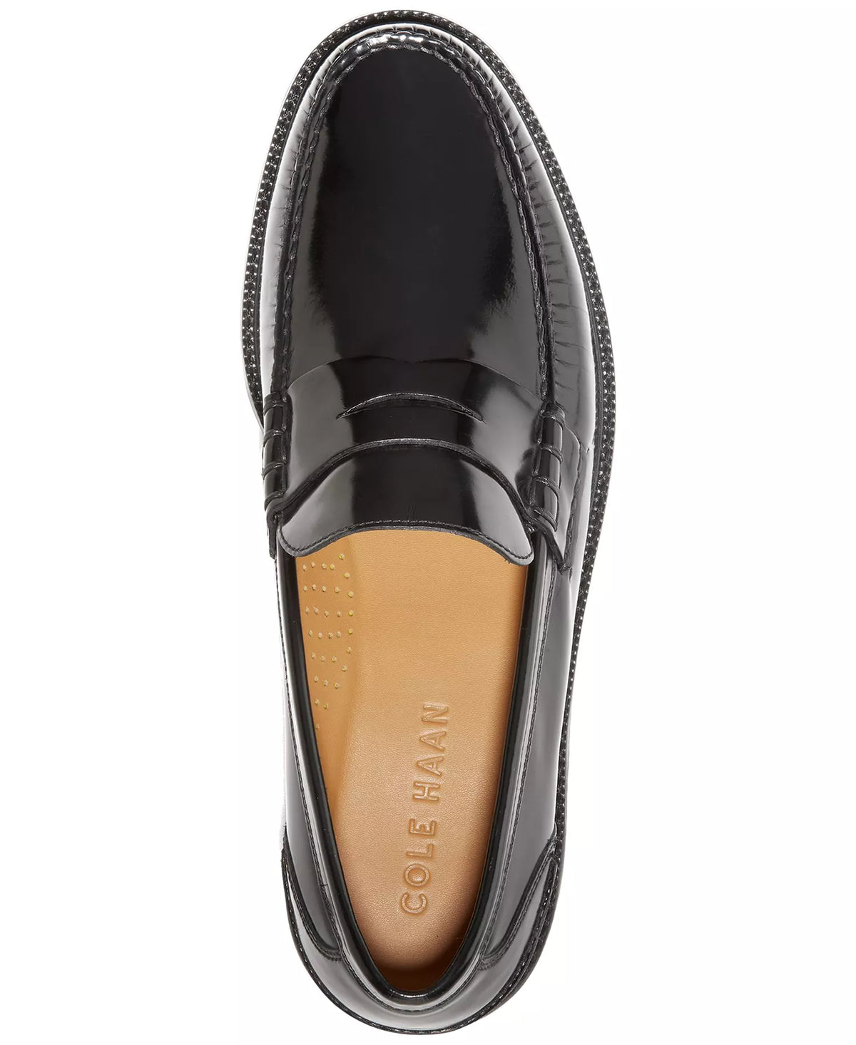 Cole Haan Men's Pinch Prep Penny Loafers  Black Brushoff Size 7.5