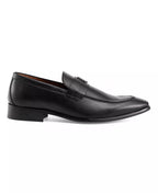 Tommy Hilfiger Men's Sawlin Logo Embellished Dress Loafers  Black Size 13