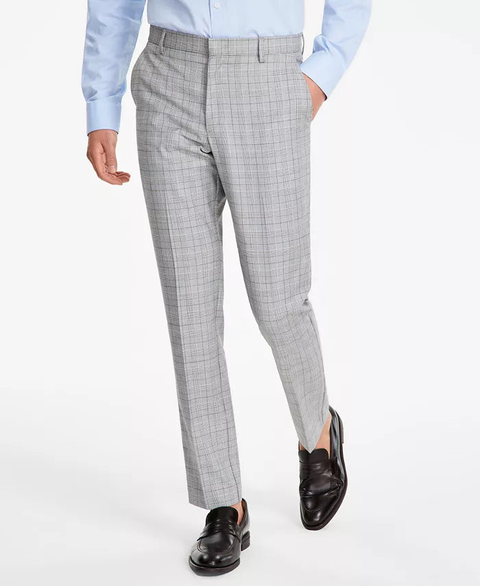 Tommy Hilfiger Modern-Fit THFlex Stretch Patterned Pants  Color Black/White W34xL32