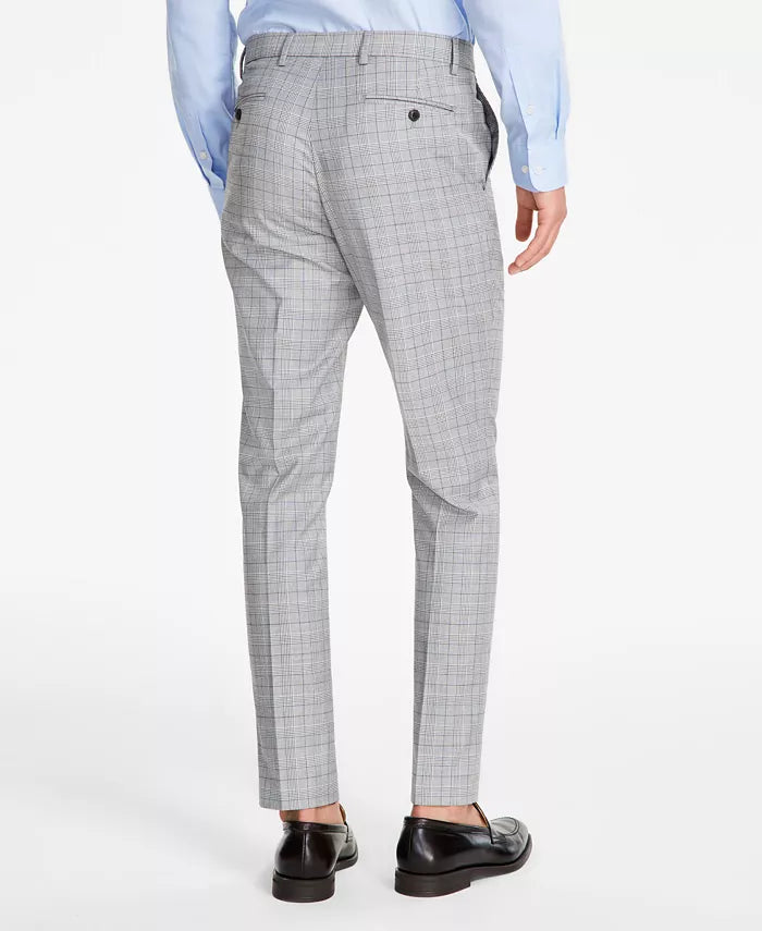 Tommy Hilfiger Modern-Fit THFlex Stretch Patterned Pants  Color Black/White W34xL32