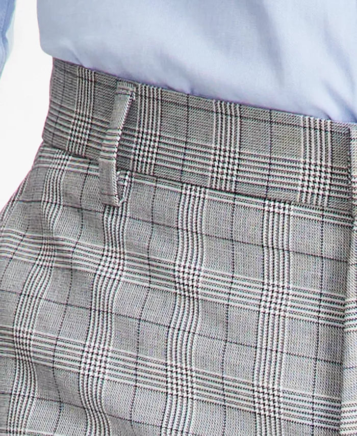 Tommy Hilfiger Modern-Fit THFlex Stretch Patterned Pants  Color Black/White W34xL32