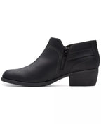 Clarks Women's Charlten Grace Buckled Ankle Booties  Black Size 6