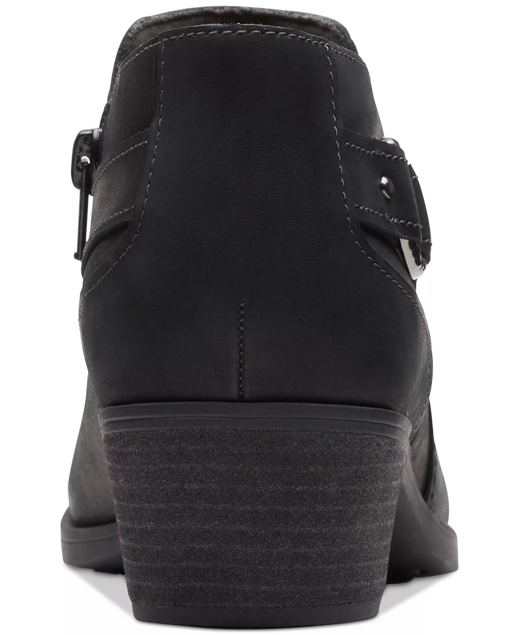 Clarks Women's Charlten Grace Buckled Ankle Booties  Black Size 6