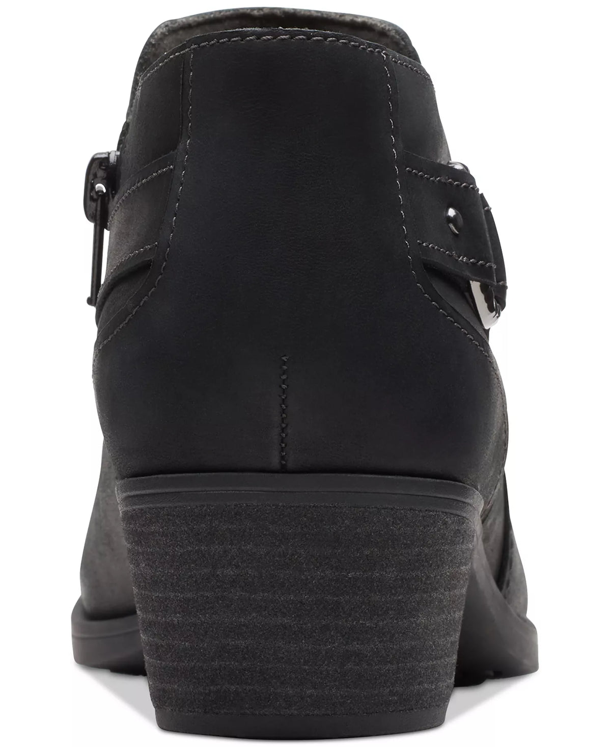 Clarks Women's Charlten Grace Buckled Ankle Booties  Black Size 6