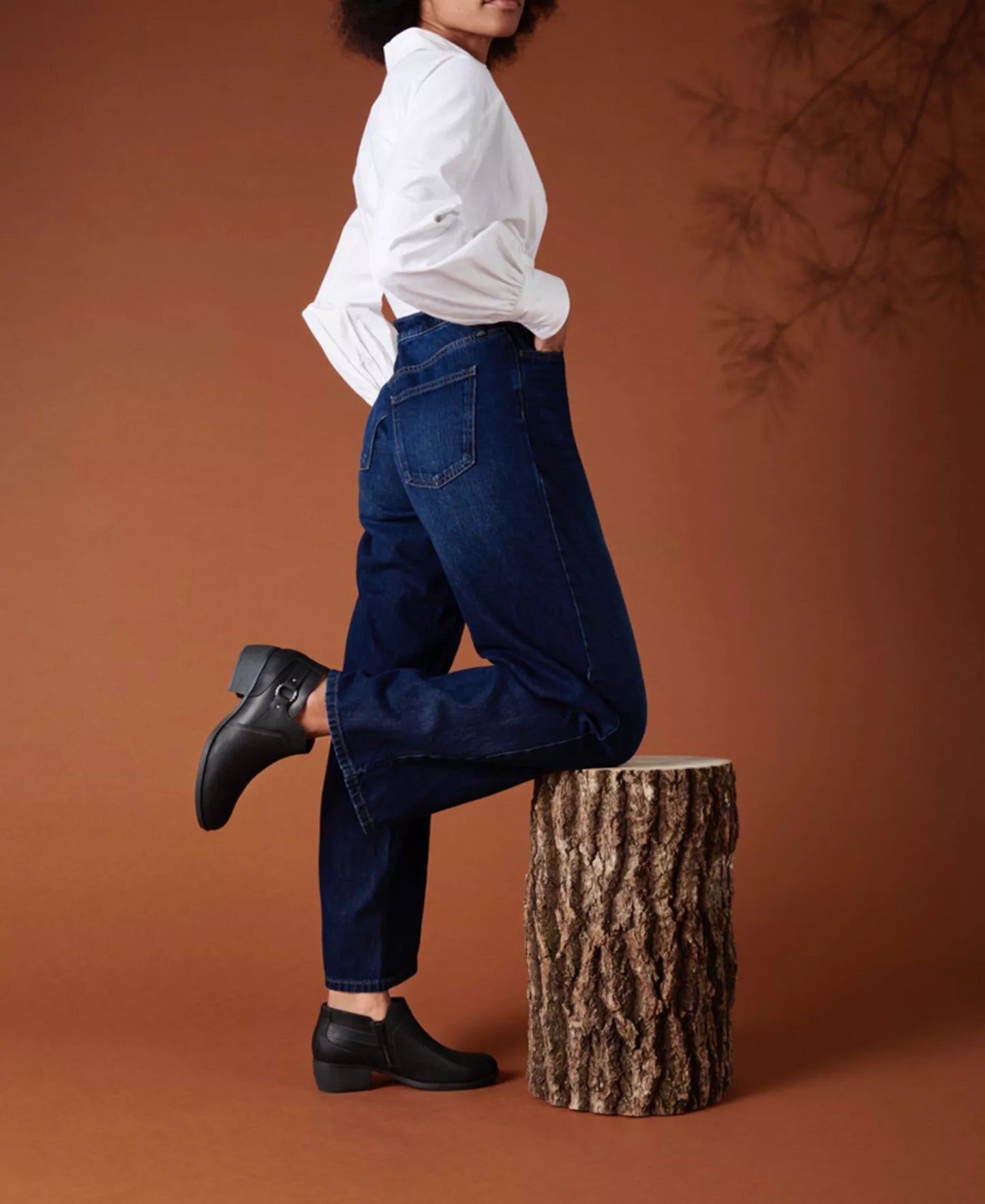 Clarks Women's Charlten Grace Buckled Ankle Booties  Black Size 9W