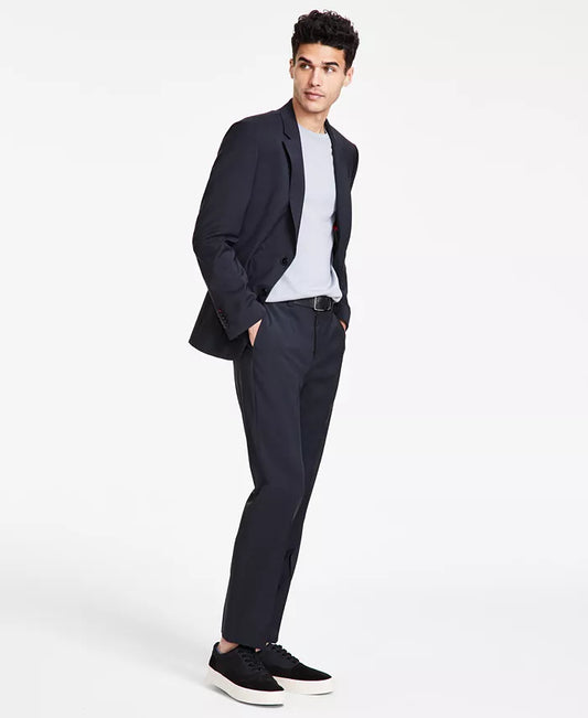Hugo Boss Men's Modern-Fit Wool Suit Separates Pants  Color Dark Grey W34xL32