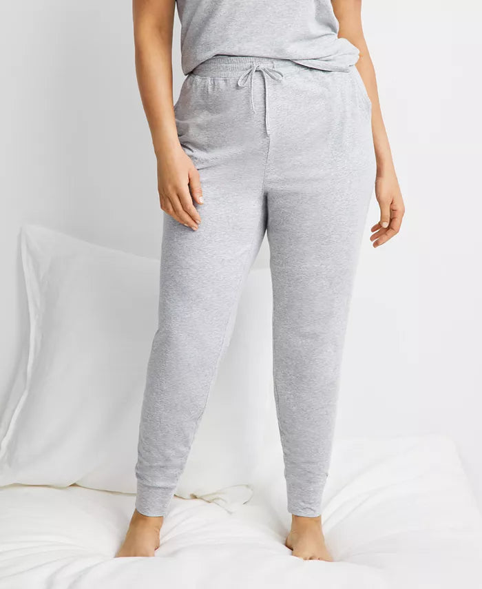 State of Day Women's Jogger Pajama Pants  Grey Heather Size 2XL