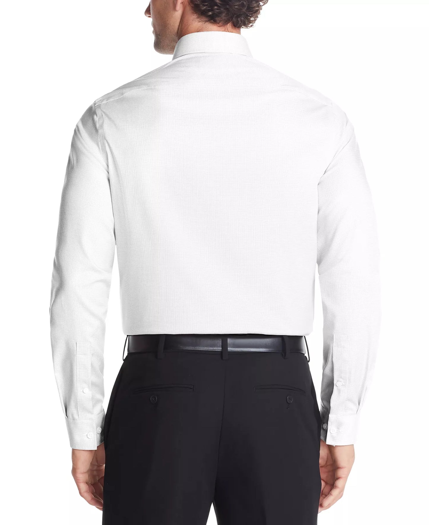 Michael Kors Men's Regular-Fit Airsoft Stretch Dress Shirt  White Size XL 17.5 32/33