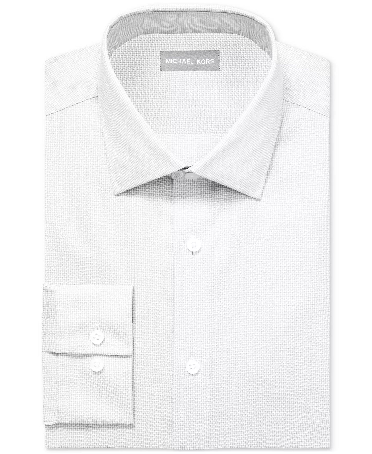 Michael Kors Men's Regular-Fit Airsoft Stretch Dress Shirt  White Size XL 17.5 32/33