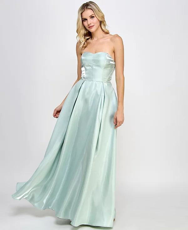 speechless strapless dress Womens Stretch Glitter Sleeveless Knee Length Party Body Con Its time to update your closet with high quality Speechless Juniors Iridescent Satin Strapless