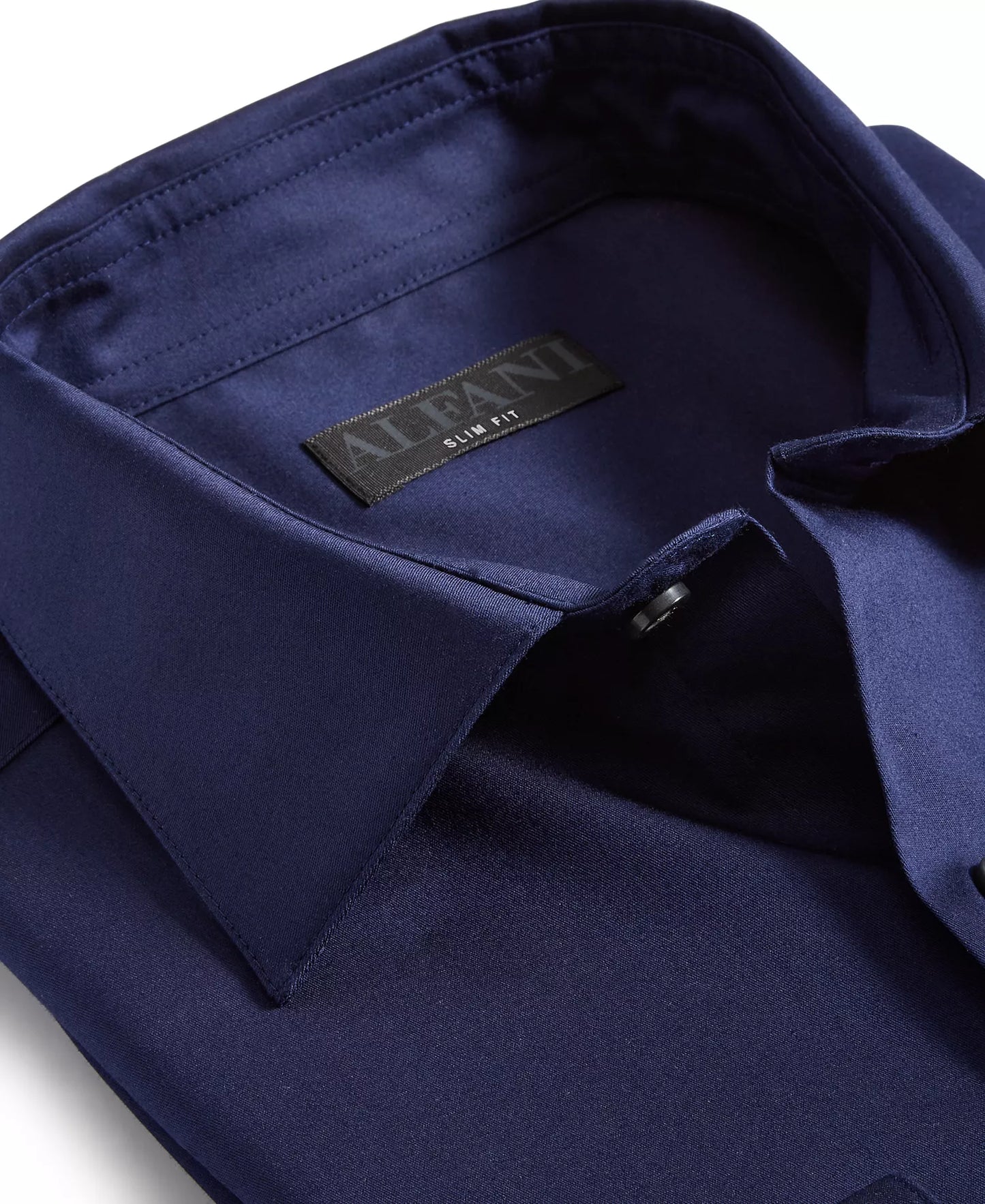 Alfani Men's Slim-Fit Temperature Regulating Dress Shirt  Blu Notte 17/17.5 34/35