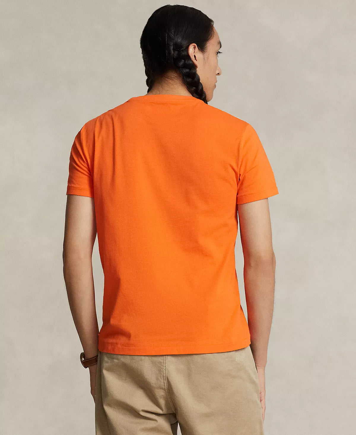 Polo Ralph Lauren Men's Classic-Fit Jersey Crew-Neck T-Shirt  Color Lifeboat Orange Size 2XL