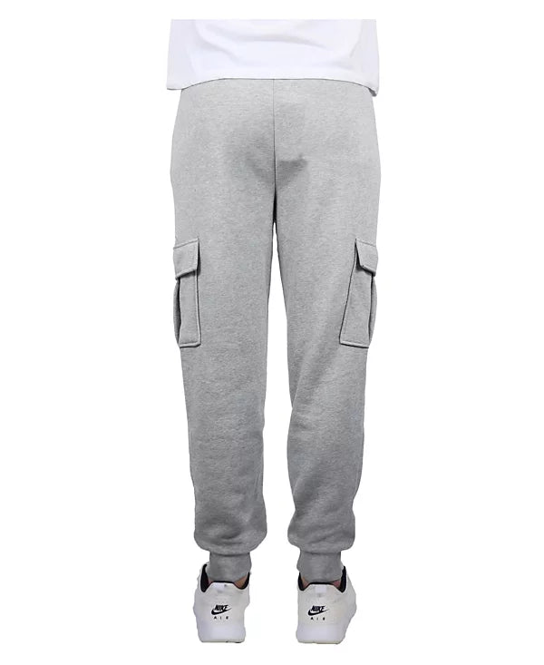 Blue Ice Men's Heavyweight Fleece-Lined Cargo Jogger Sweatpants  Heather Gray Size XL