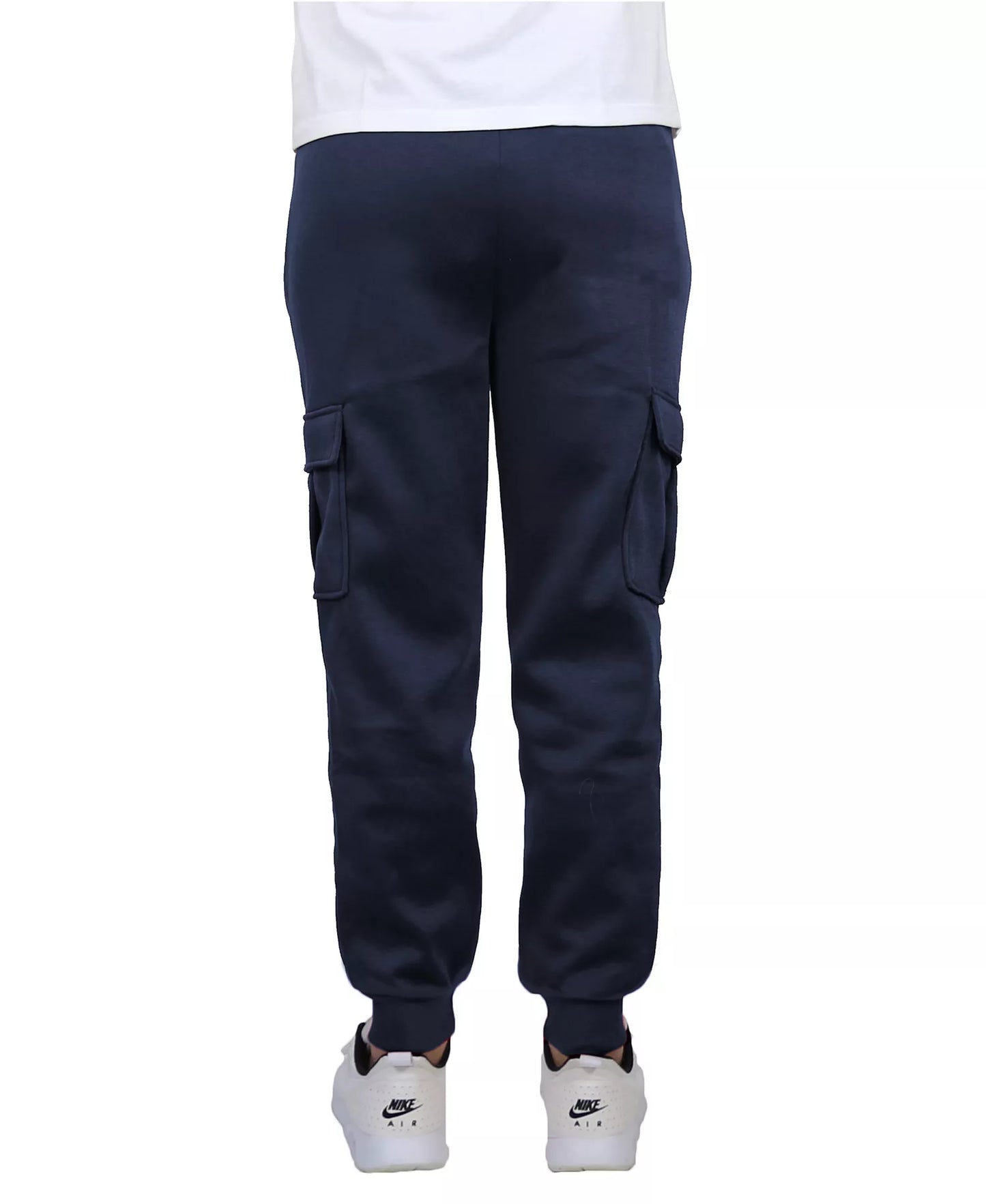 Blue Ice Men's Heavyweight Fleece-Lined Cargo Jogger Sweatpants  Navy Size XL