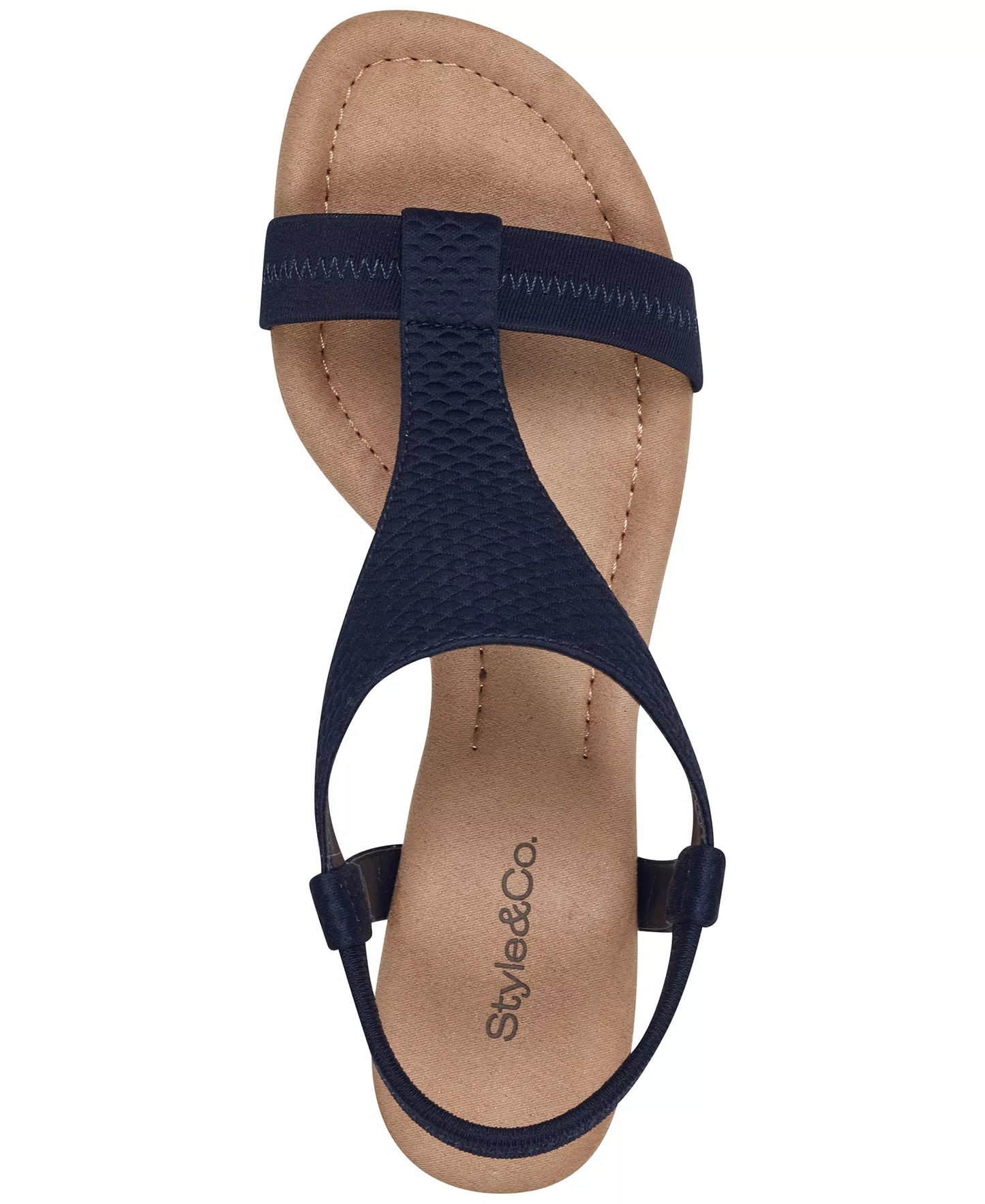 Style & Co Women's Step N Flex Vacanzaa Wedge Sandals  Navy Size 10