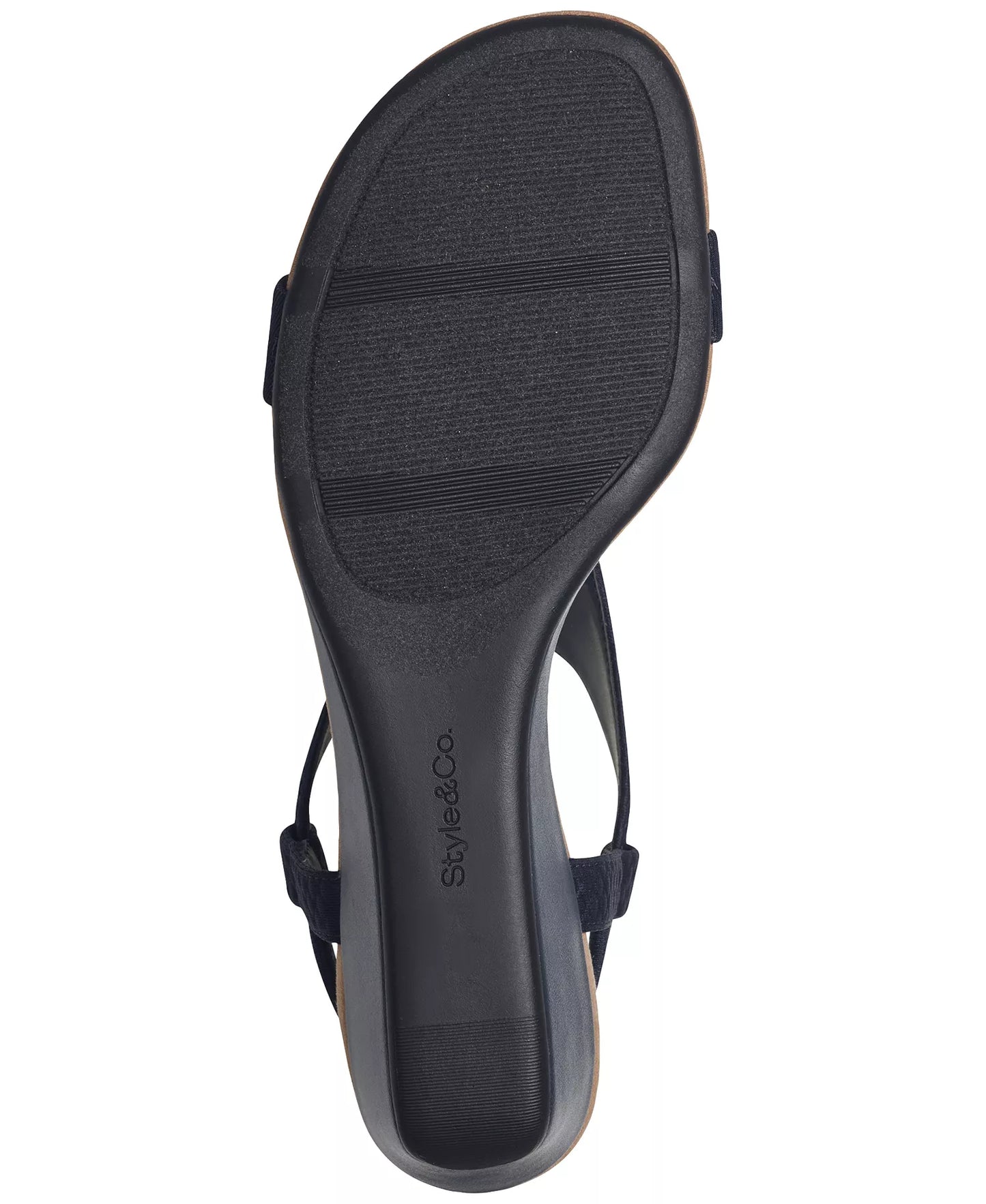 Style & Co Women's Step N Flex Vacanzaa Wedge Sandals  Navy Size 10