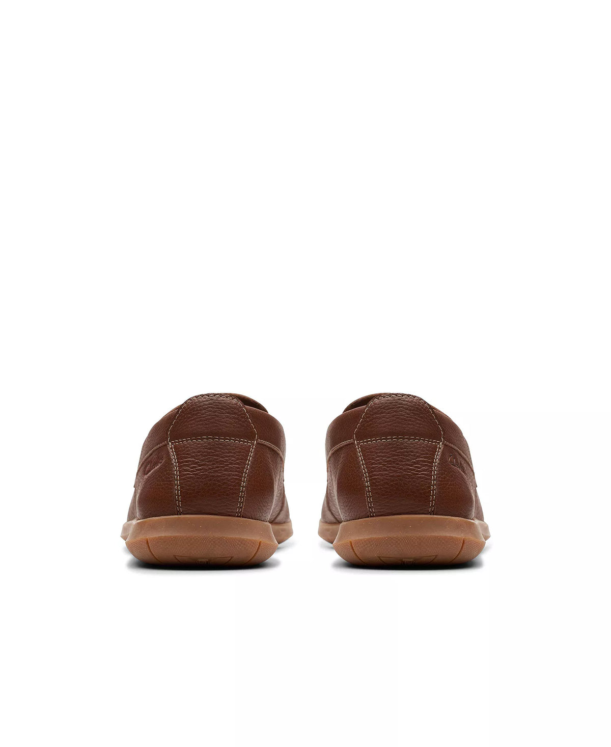 Clarks Men's Flexway Step Slip On Shoes   Light Brown Leather Size 9