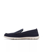 Clarks Men's Flexway Step Slip On Shoes  Navy Suede Size 9