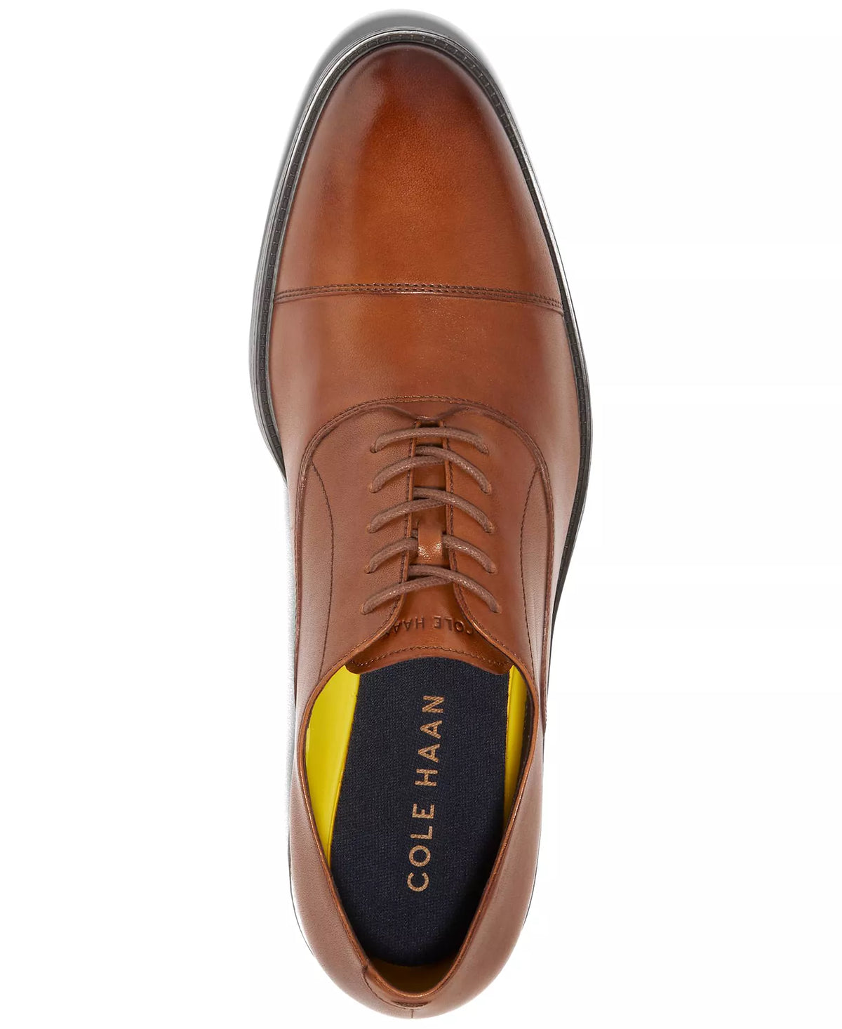Cole Haan Men's Hawthorne Lace-Up Cap-Toe Oxford Dress Shoes  British Tan Size 8