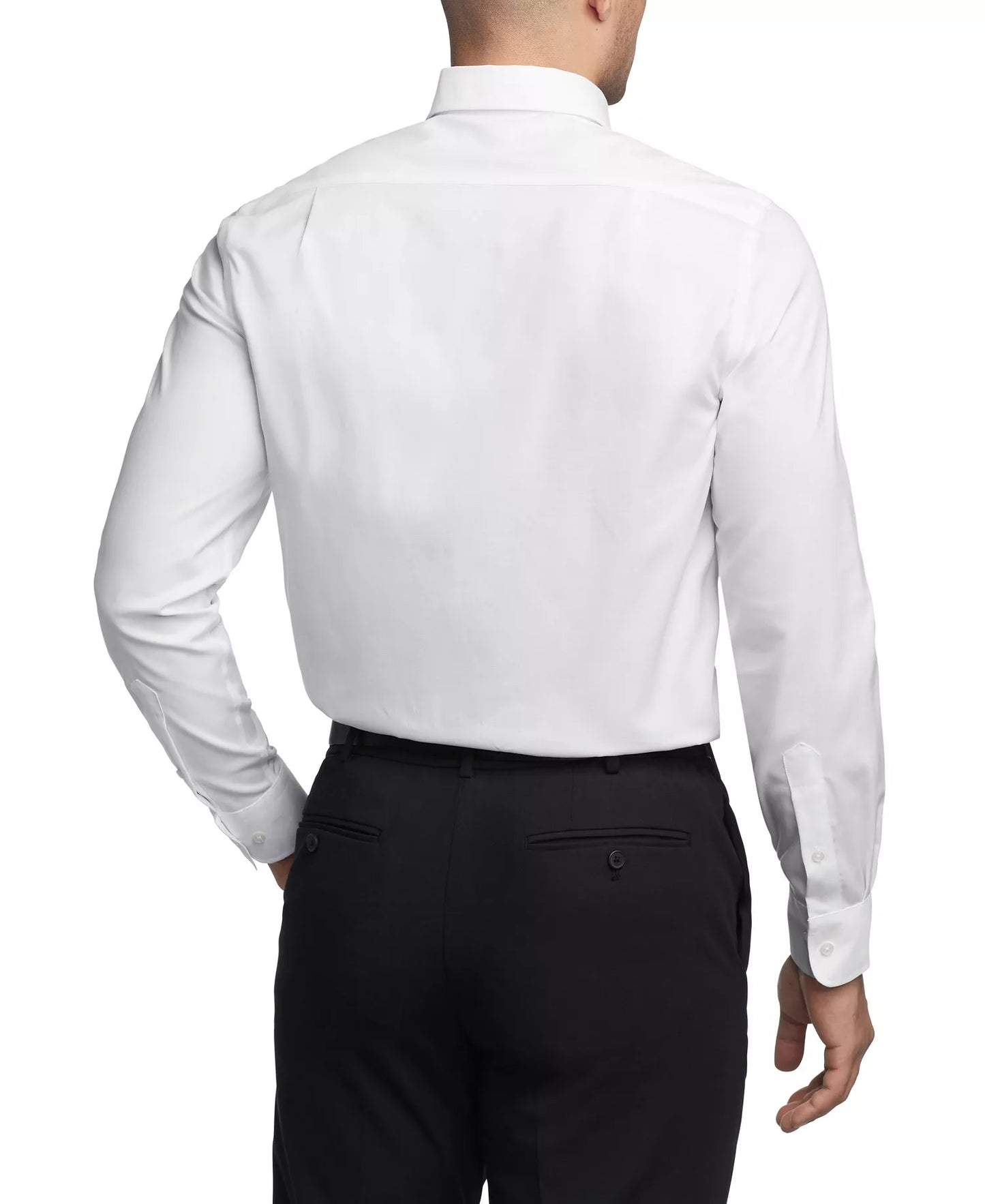 Tommy Hilfiger Men's THFlex Regular-Fit Oxford Dress Shirt  White 15 32/33