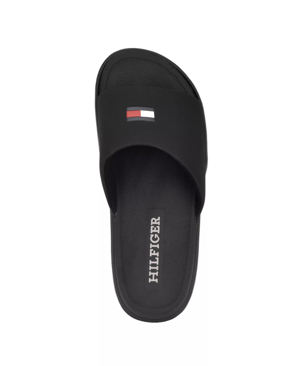 Tommy Hilfiger Men's Marmo Fashion Pool Slides   Black Size 12
