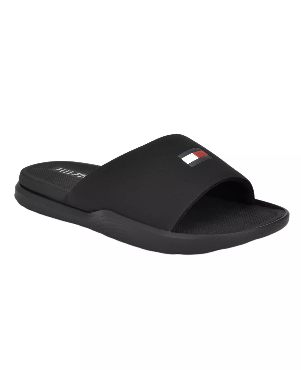 Tommy Hilfiger Men's Marmo Fashion Pool Slides   Black Size 12