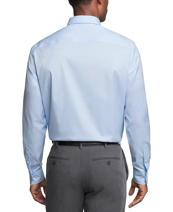 Calvin Klein STEEL Men's Classic Fit Non-Iron Dress Shirt  Blue 15 32/33