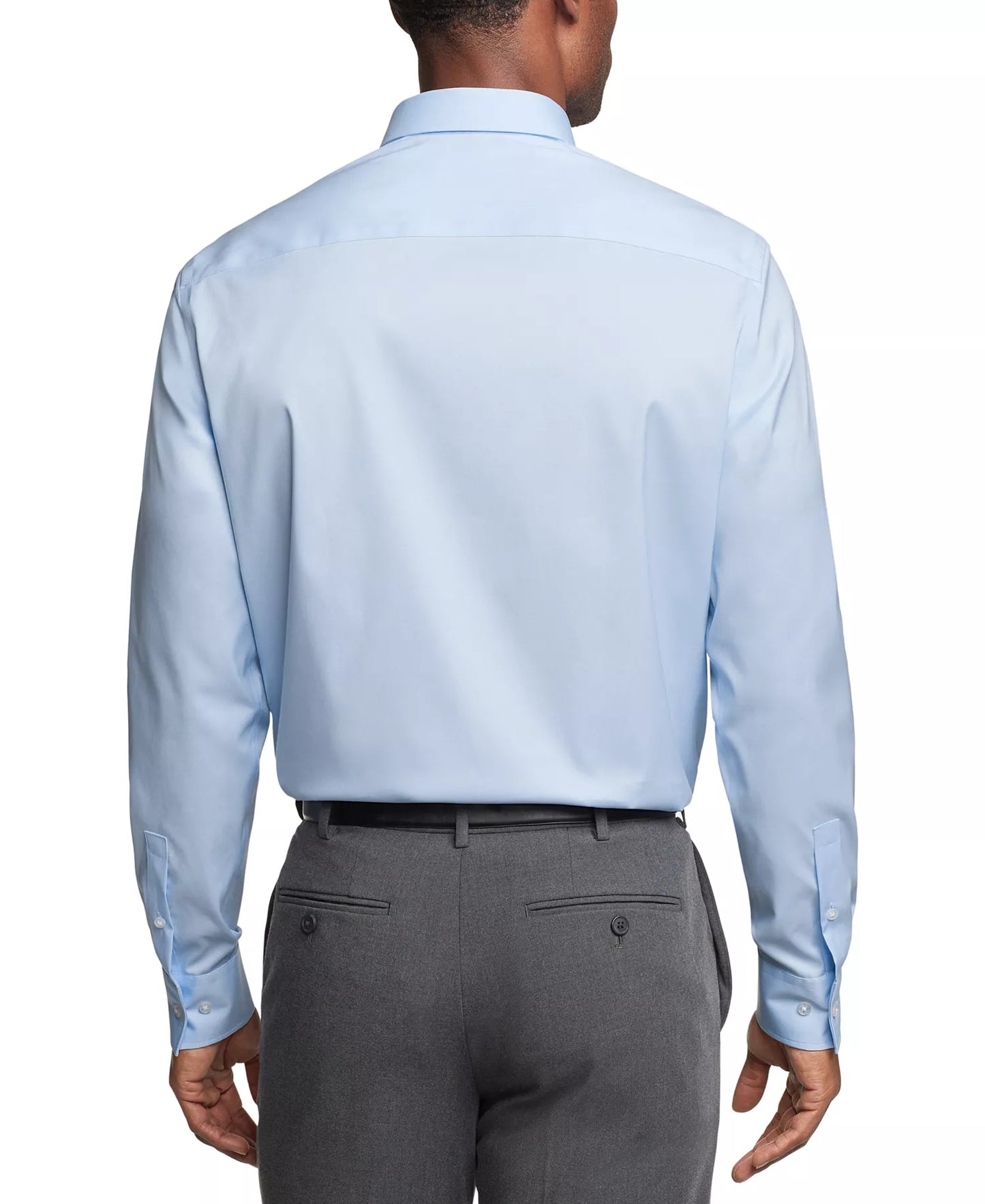 Calvin Klein  Men's Refined Cotton Regular-Fit Dress Shirt  Blue 15.5 32/33