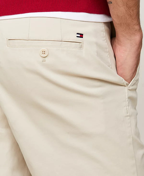 Tommy Hilfiger Men's Brooklyn 1985 9-Inch Shorts   Bleached Stone Size 36