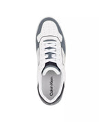 Calvin Klein Men's Landy Round Toe Lace Up Sneakers  White/Gray Size 10