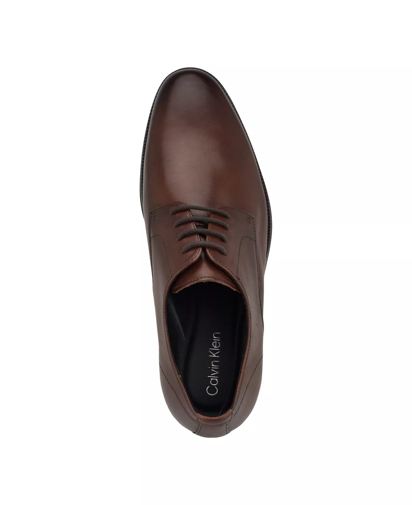 Calvin Klein Men's Jack Oxford Dress Shoes  Cognac Leather Size 9.5