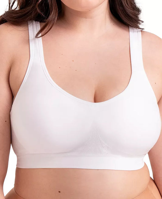 Shapermint Essentials Women's Daily Comfort Wireless Shaper Bra  White Size 2XL