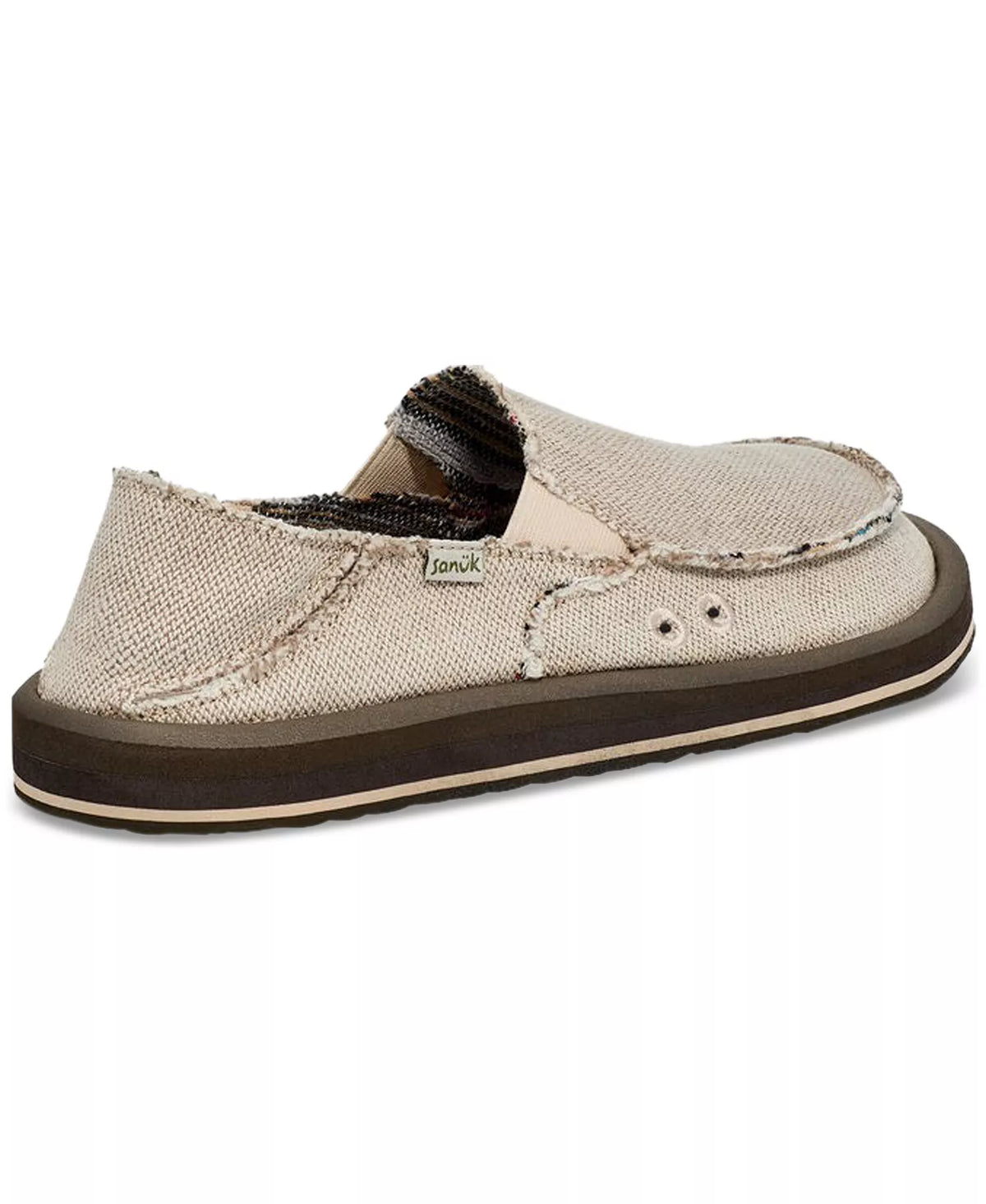 Sanuk Men's Donny Two-Tone Slip-On Shoes  Natural Size 9