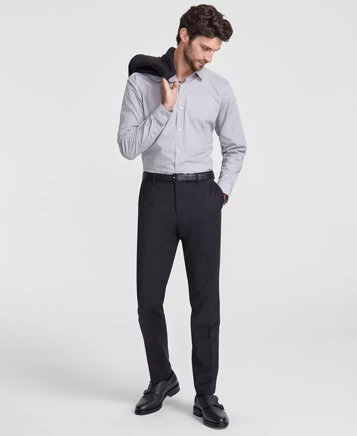 Hugo Boss Men's Slim-Fit Superflex Stretch Solid Suit Pants  Color Black W32xL32
