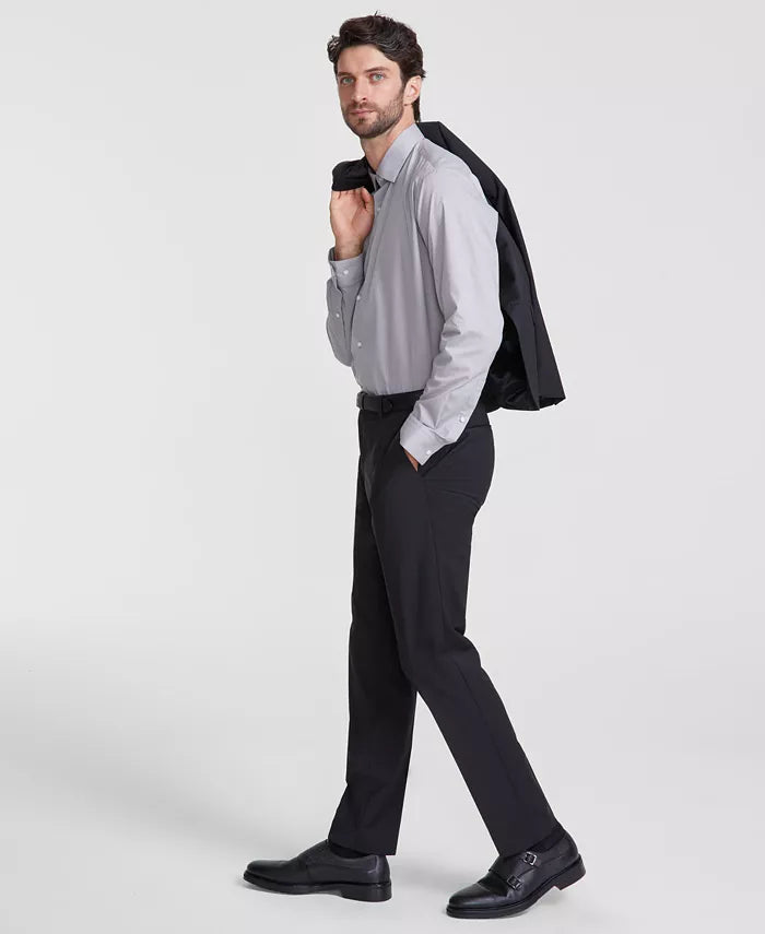 Hugo Boss Men's Slim-Fit Superflex Stretch Solid Suit Pants  Color Black W32xL32