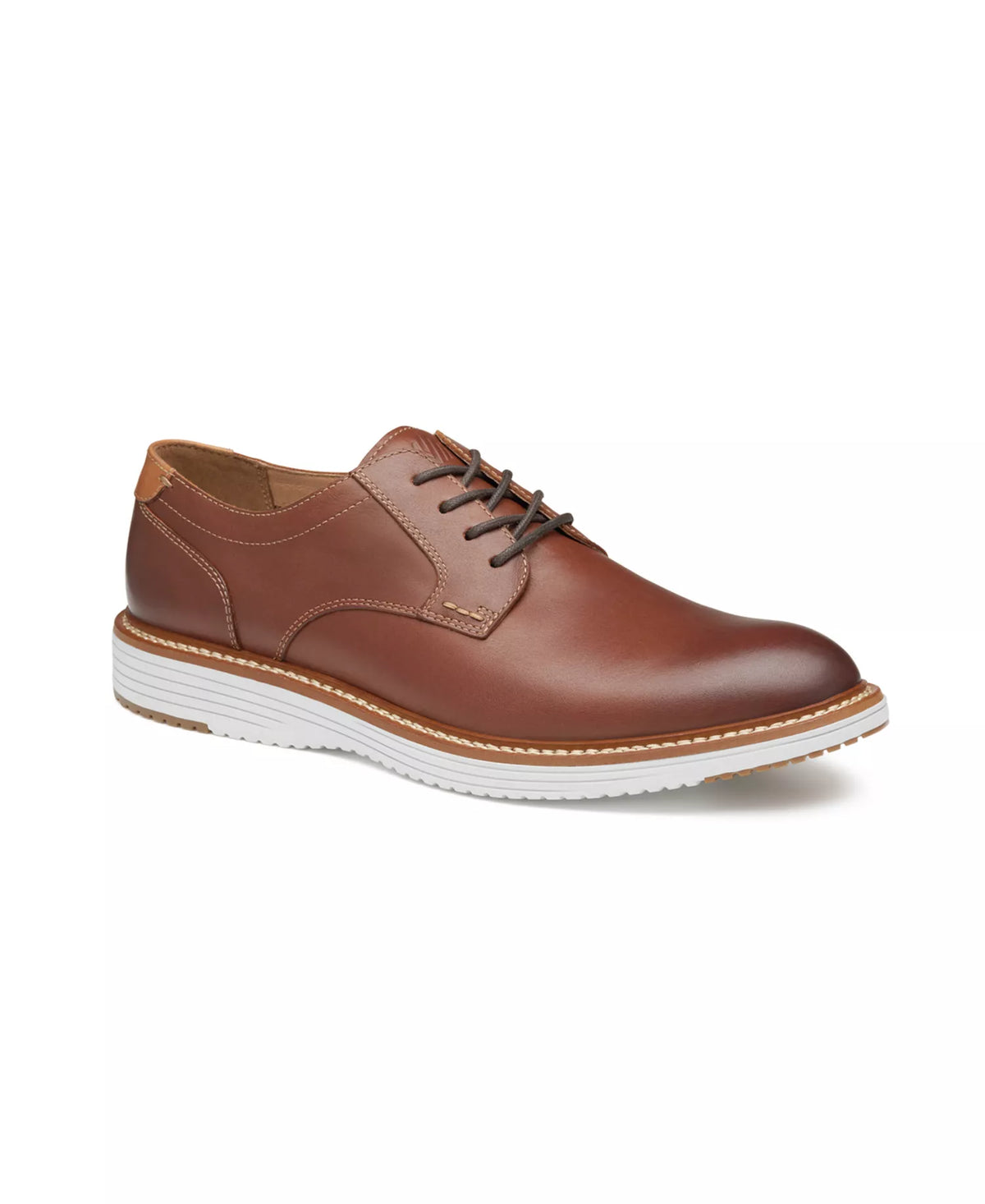 Johnston & Murphy Men's Hodges Plain Toe Shoes  Tan Full Grain Size 9