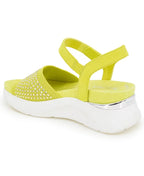 Kenneth Cole Reaction Women's Hera Sandals  Lime Zest Jewel Size 8