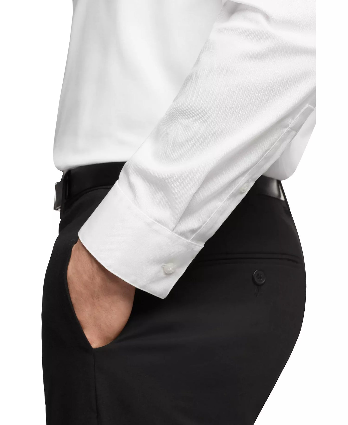 Calvin Klein Men's Regular-Fit Infinite Color Dress Shirt White 17 34/35